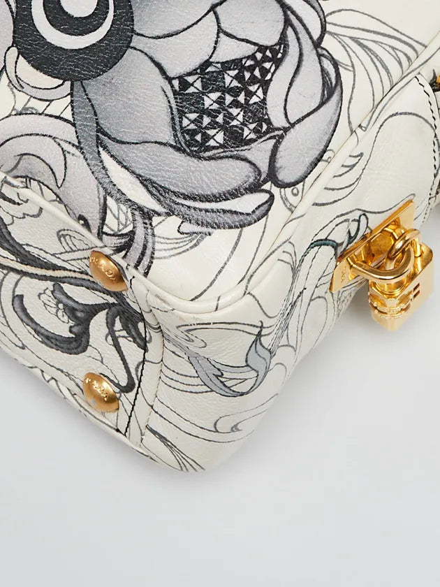 PRADA LIMITED EDITION RABBIT PRINT BAULETTO BAG