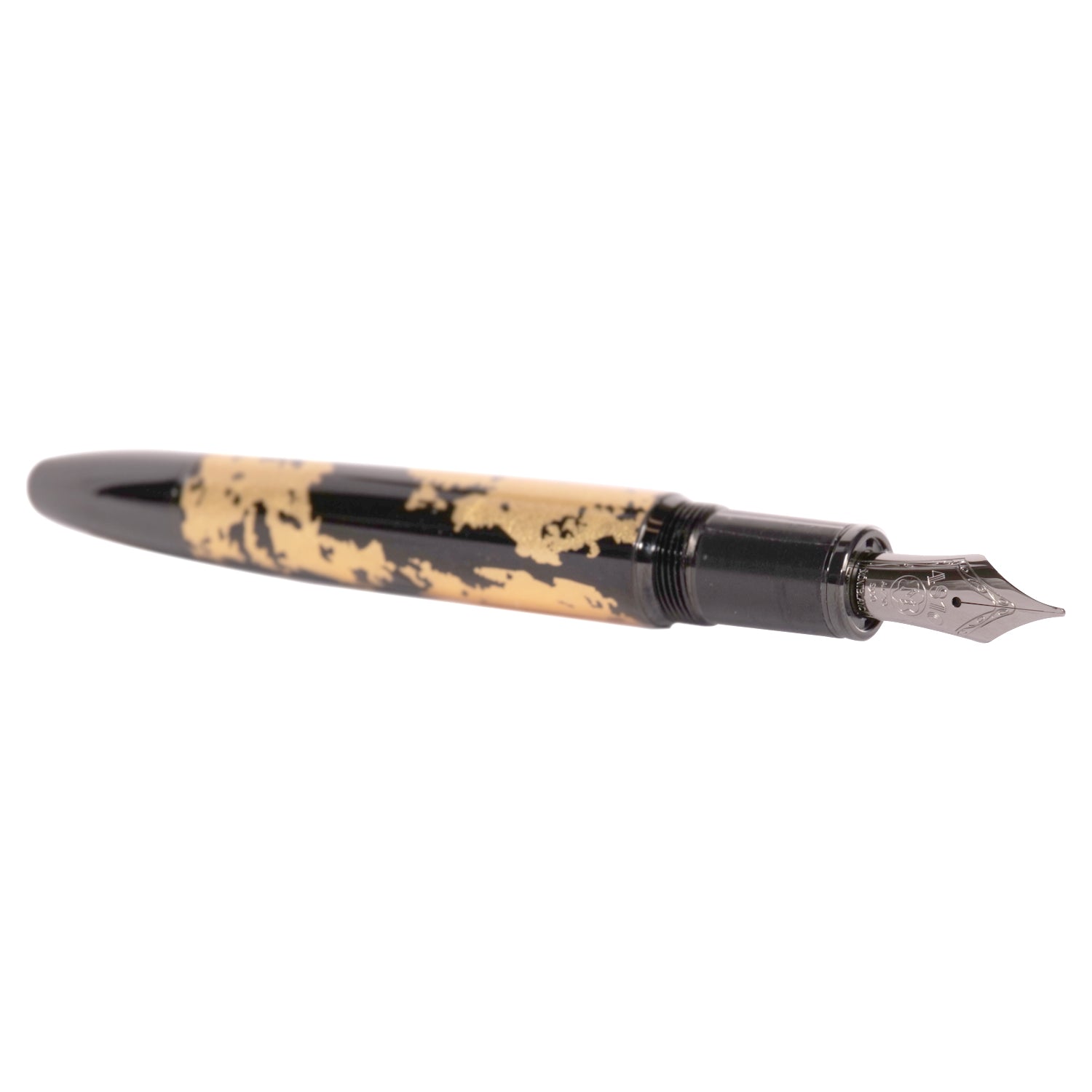 MONT BLANC MEISTERSTUCK CALLIGRAPHY SOLITAIRE FOUNTAIN PEN GOLD LEAF