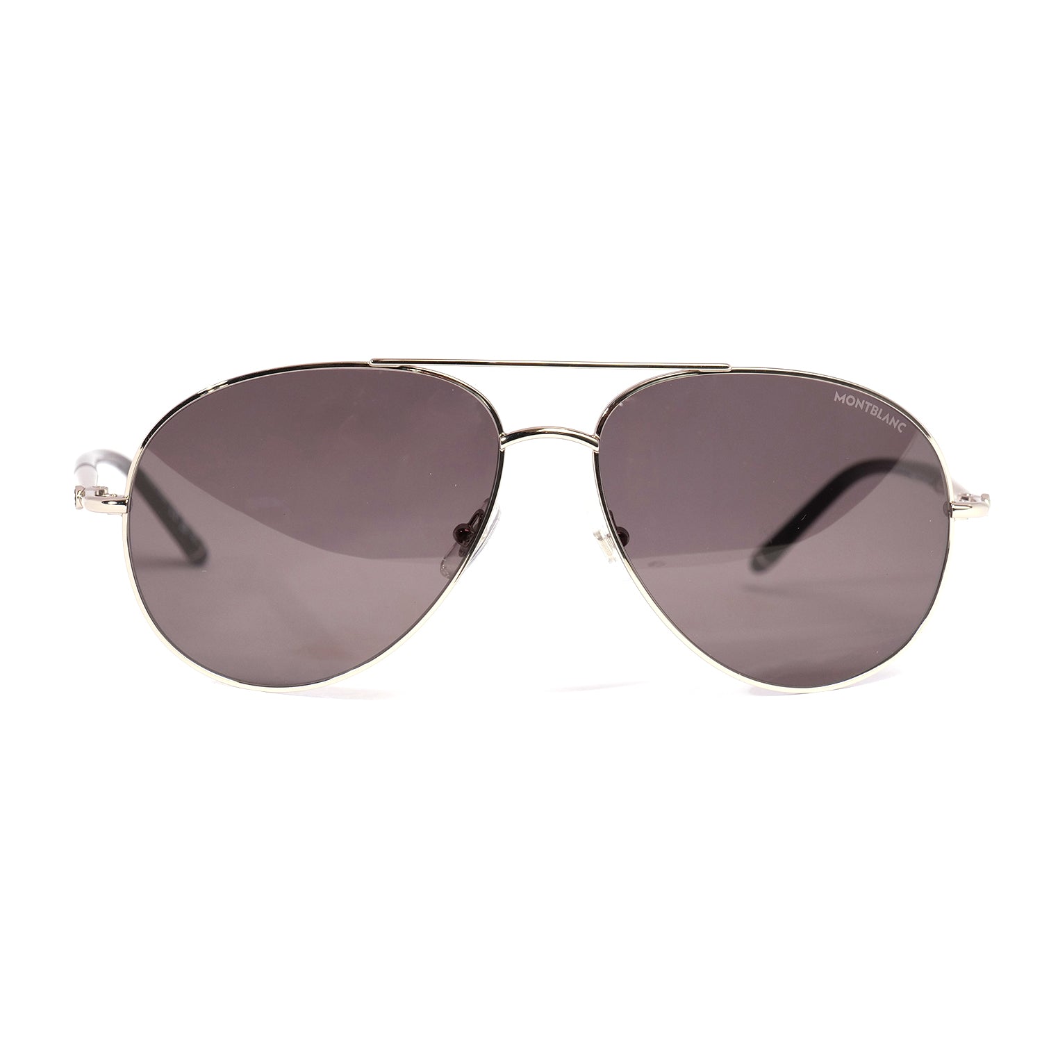 MONT BLANC SUNGLASSES IN SILVER-GREEN