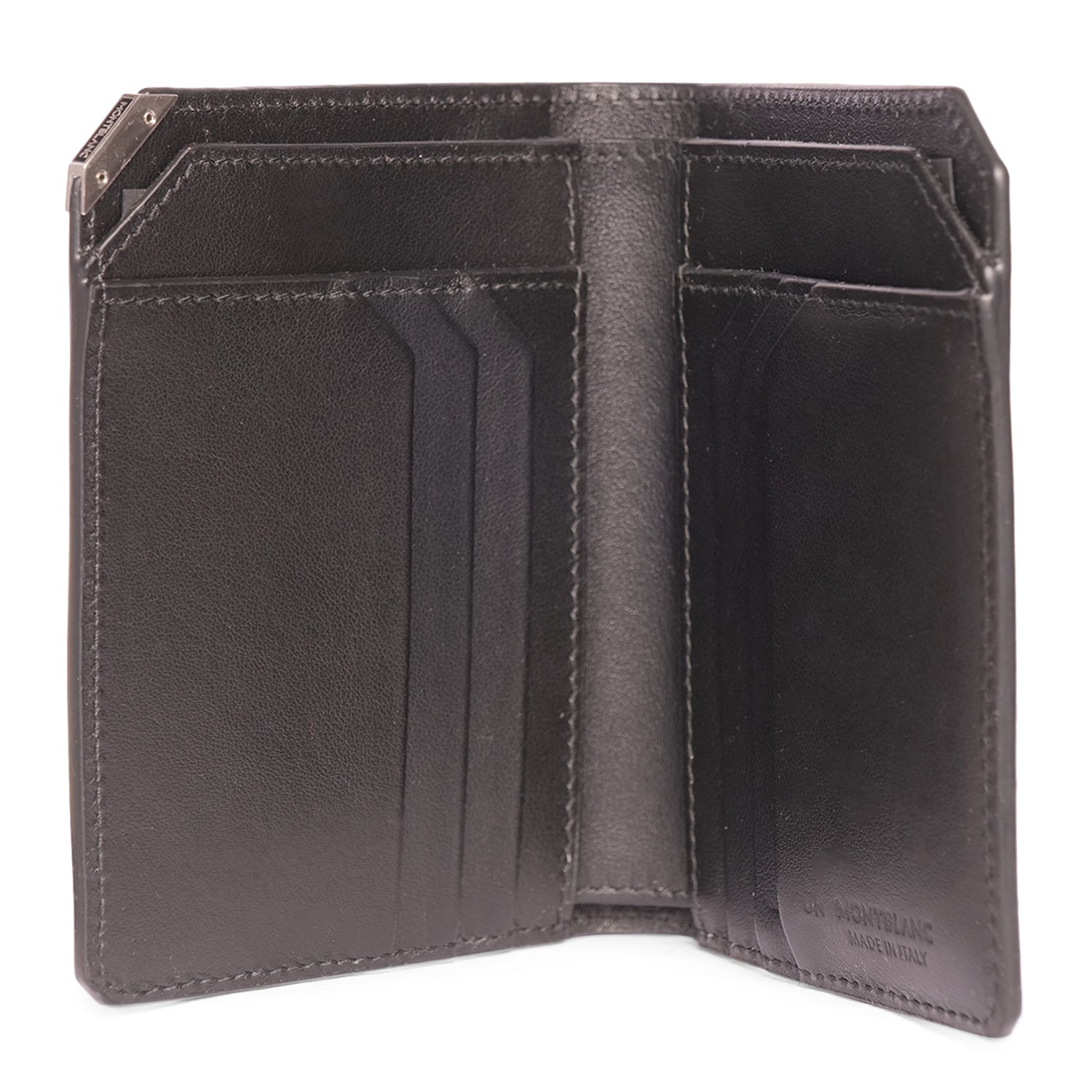 MONT BLANC VERTICAL WALLET IN BLACK