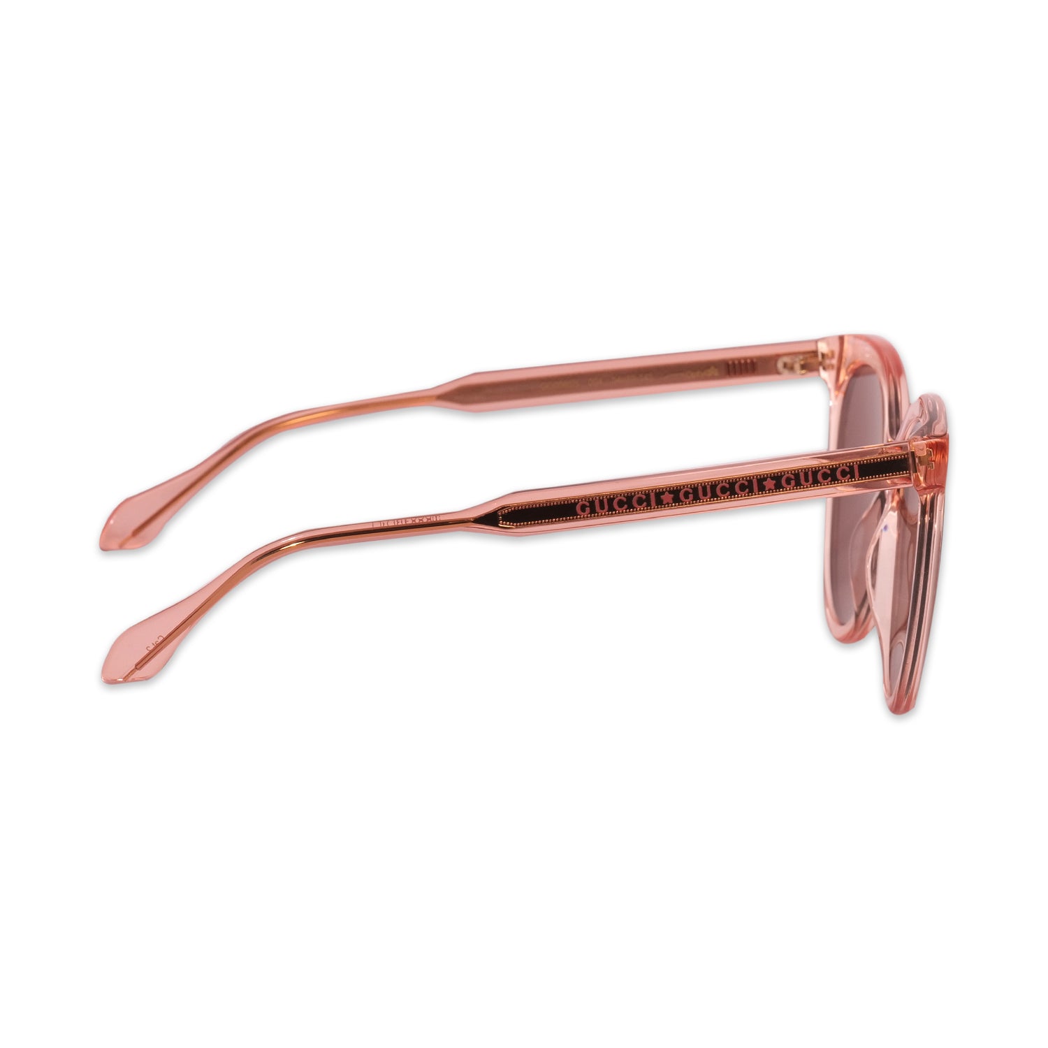 GUCCI SUNGLASSES IN PINK-BROWN
