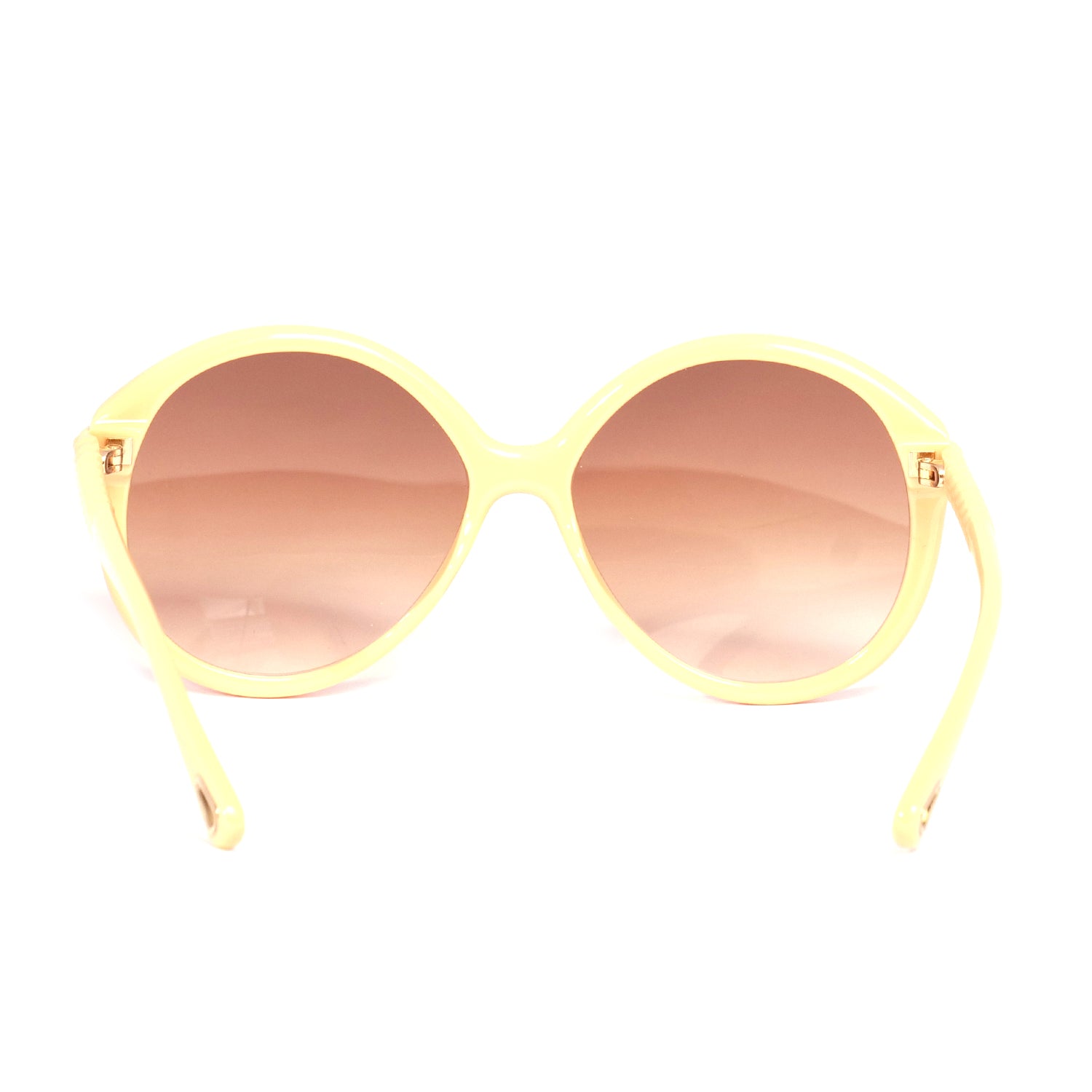 CHLOE SUNGLASSES IN IVORY-BROWN