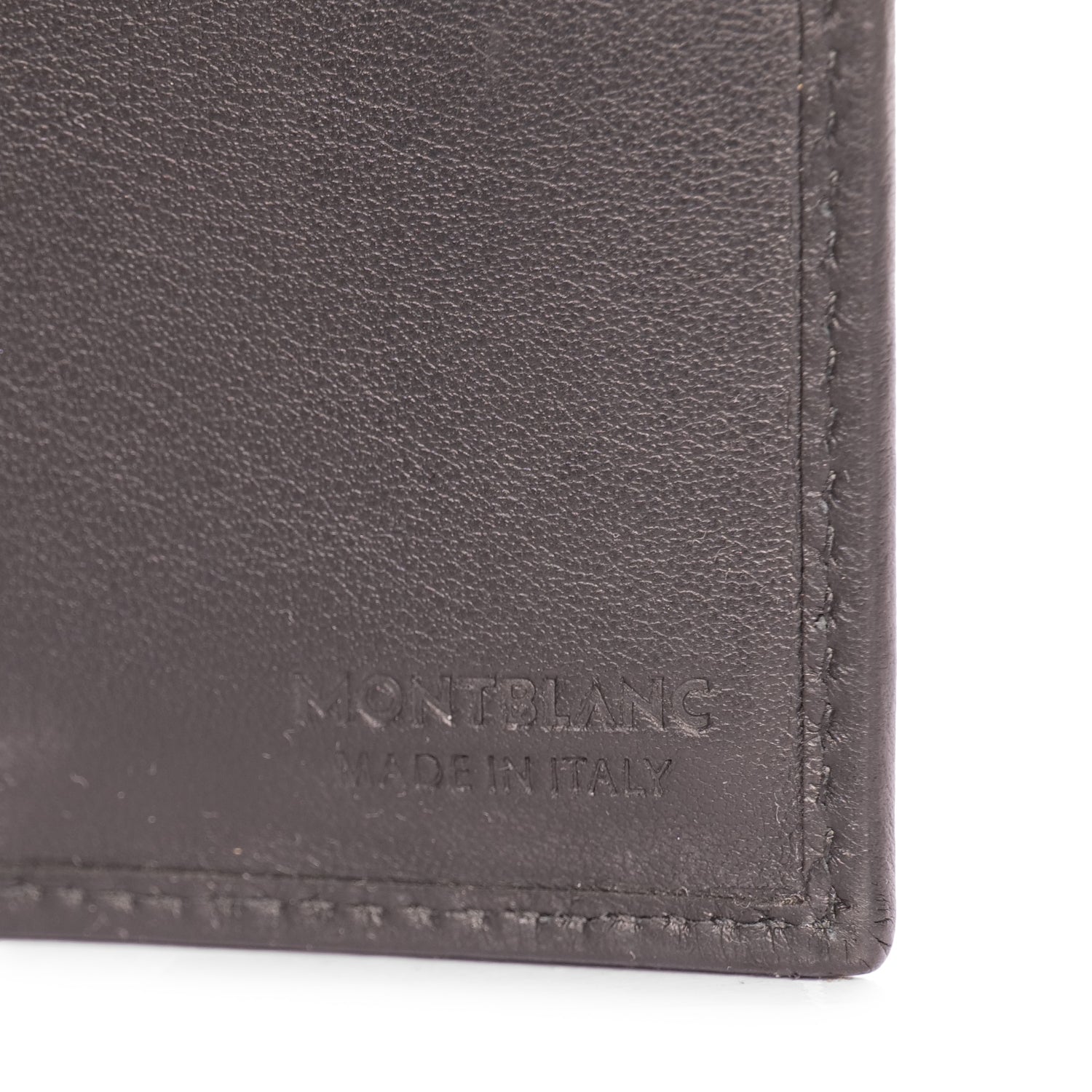 MONT BLANC LEATHER WALLET IN BLACK