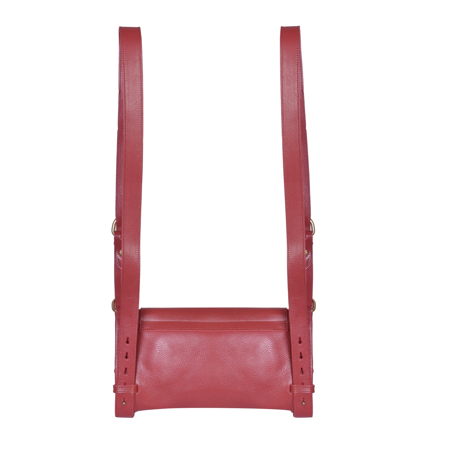 IL BISONTE ESCAPE WOMEN'S  BACKPACK  IN RED COWHIDE LEATHER