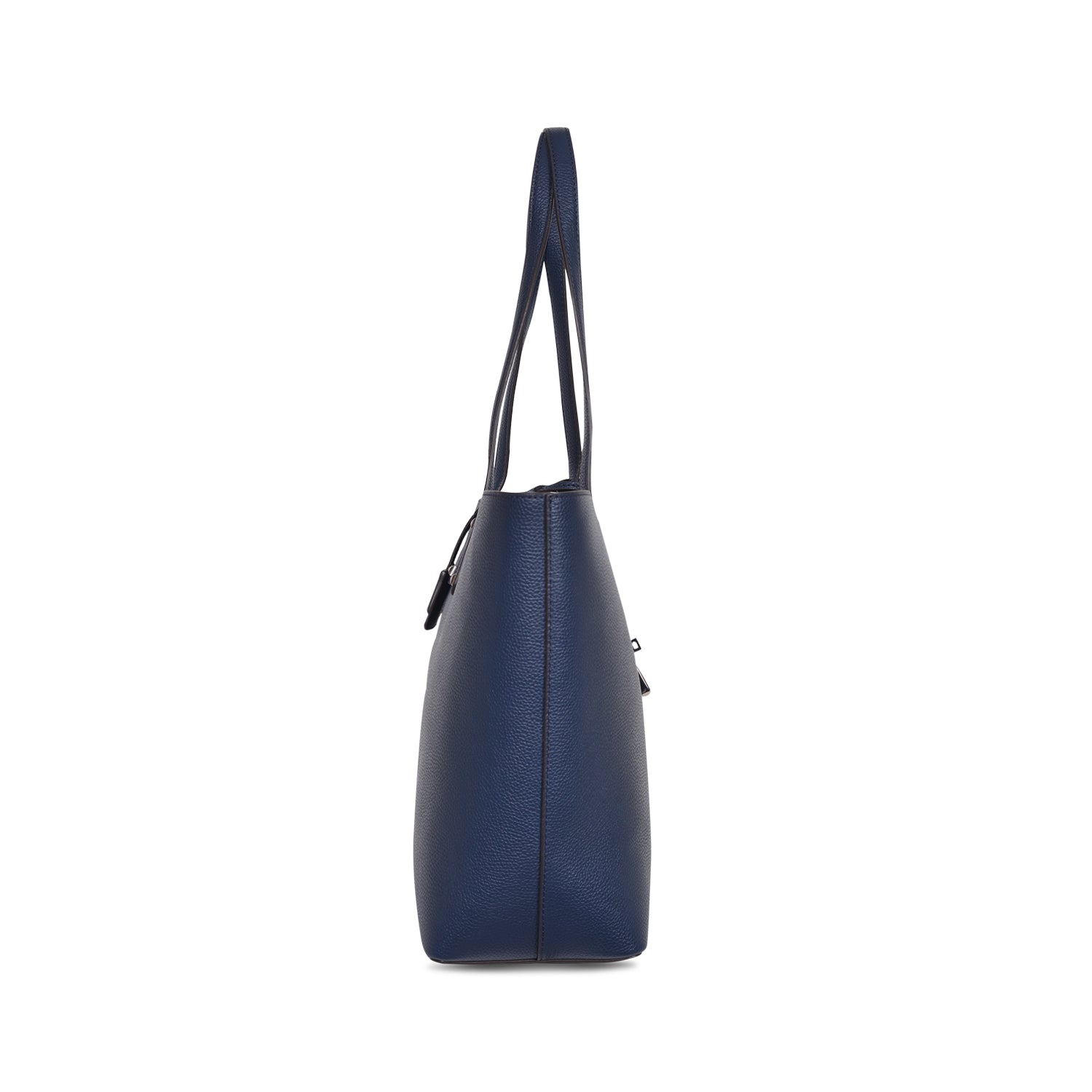 MICHAEL KORS KARSON LARGE NAVY LEATHER CARRY-ALL TOTE  BAG