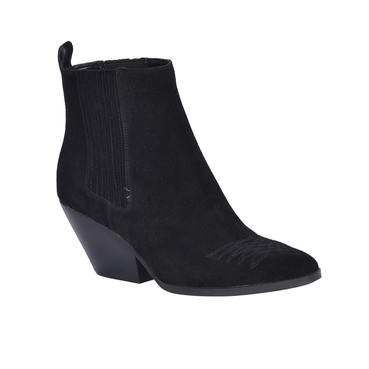 MICHAEL KORS Black Sinclair Heeled Ankle Boots
