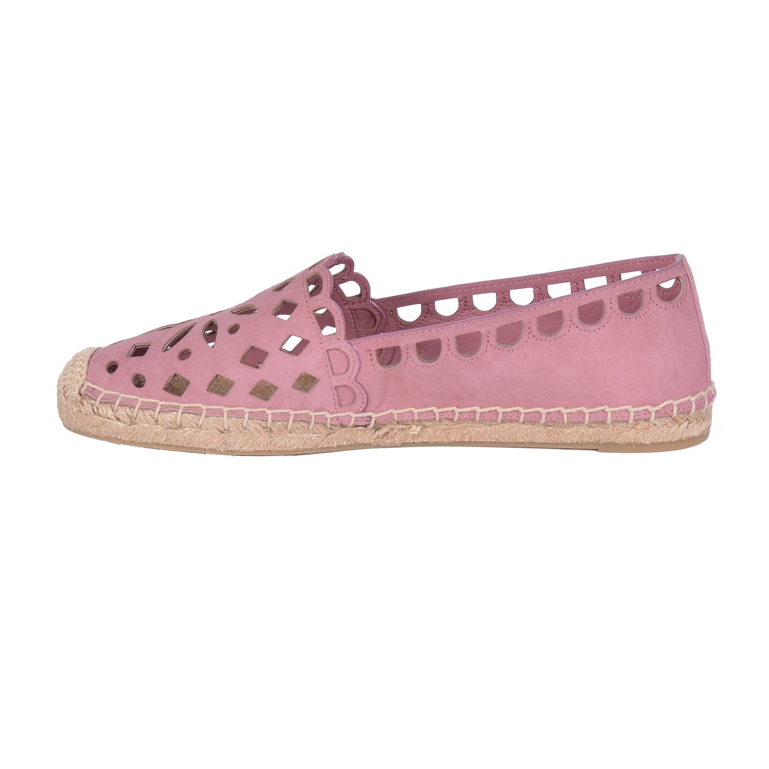 TORY BURCH MAY PERFORATED ESPADRILLE FLAT