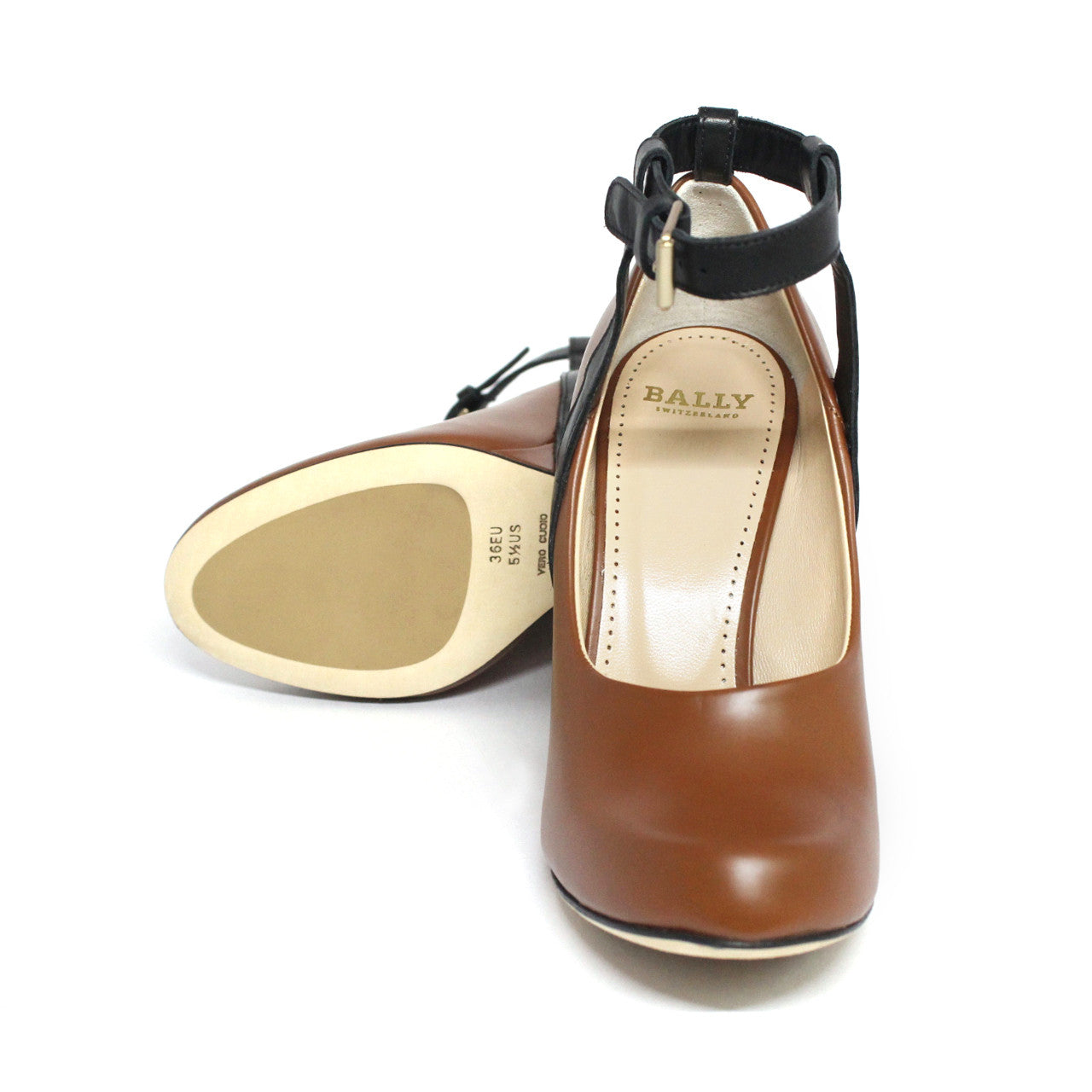 Bally Deodara Women's Wedge Platform Heels With Ankle Whisky Strap
