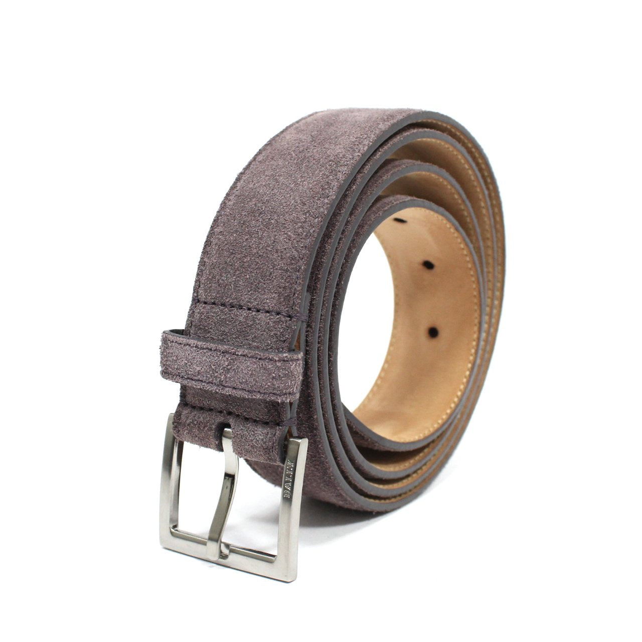 Bally Coder Men's Belt In Suede Leather
