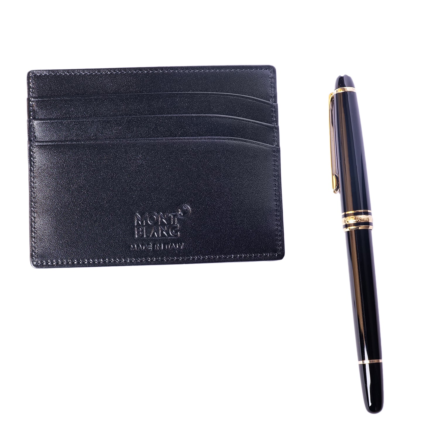 Mont Blanc Meisterstück Gold line Classique Rollerball and pocket holder 6cc